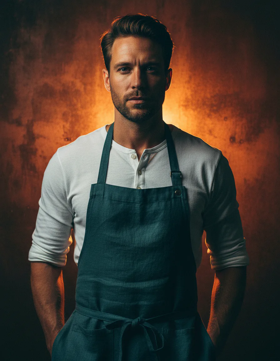 Gen Studio의 "틸오렌지 시네마틱 패션 에디토리얼" 템플릿으로 생성한 이미지