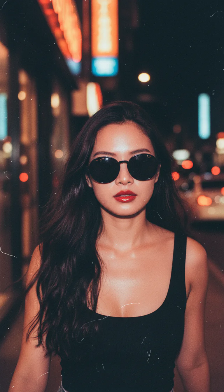 레트로 필름 파파라치 AI 이미지 프롬프트 – 빈티지 스트리트 감성 만들기