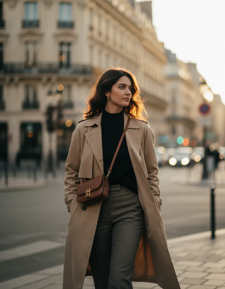 AI 패션 룩북 이미지 프롬프트로 만든 파리 스트릿 패션 룩북 이미지