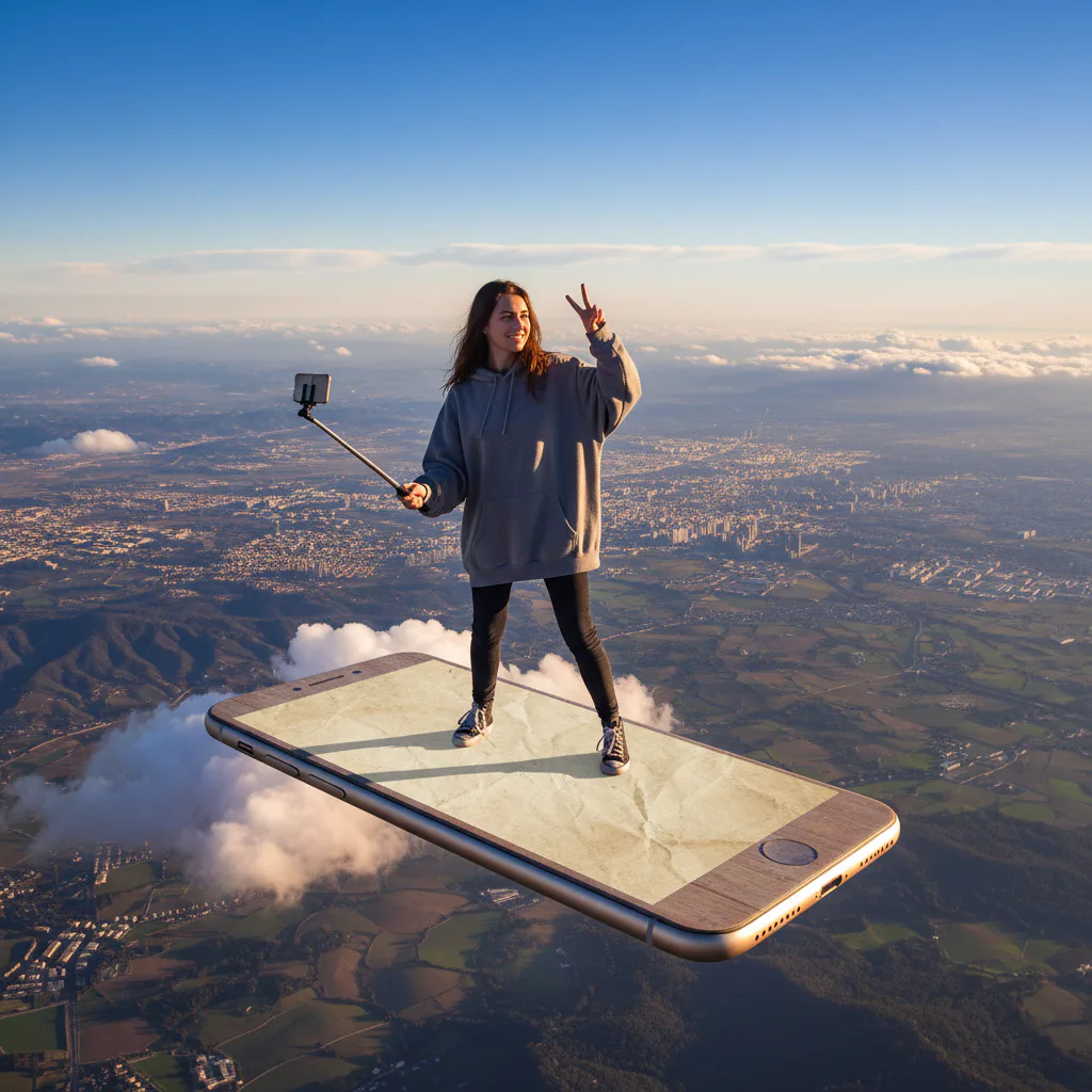 AI 초현실 하늘 이미지 프롬프트, 종이비행기 타고 날아오르는 브랜드 비주얼 만들기