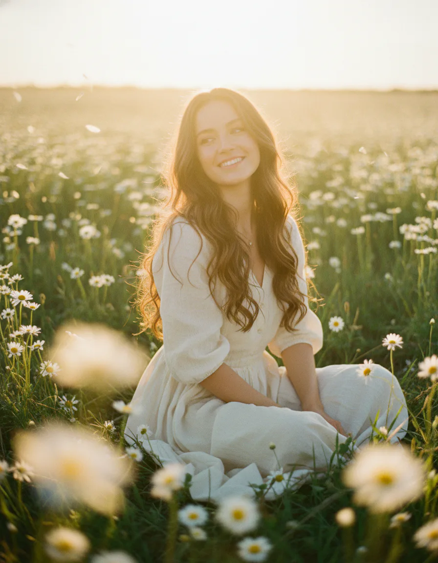 에테리얼 블라썸 템플릿으로 생성한 감성 화보