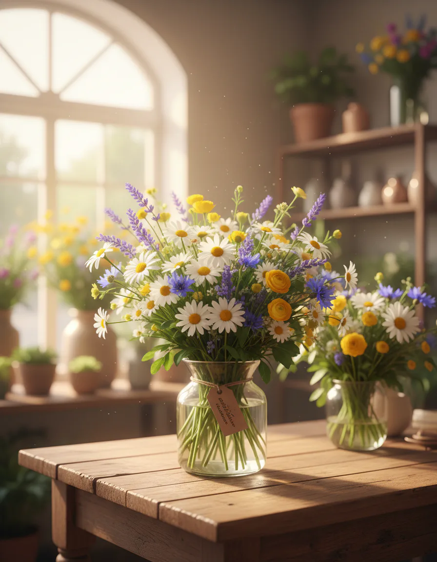 에테리얼 블라썸 템플릿을 소규모 비즈니스 상품 촬영에 응용한 예시