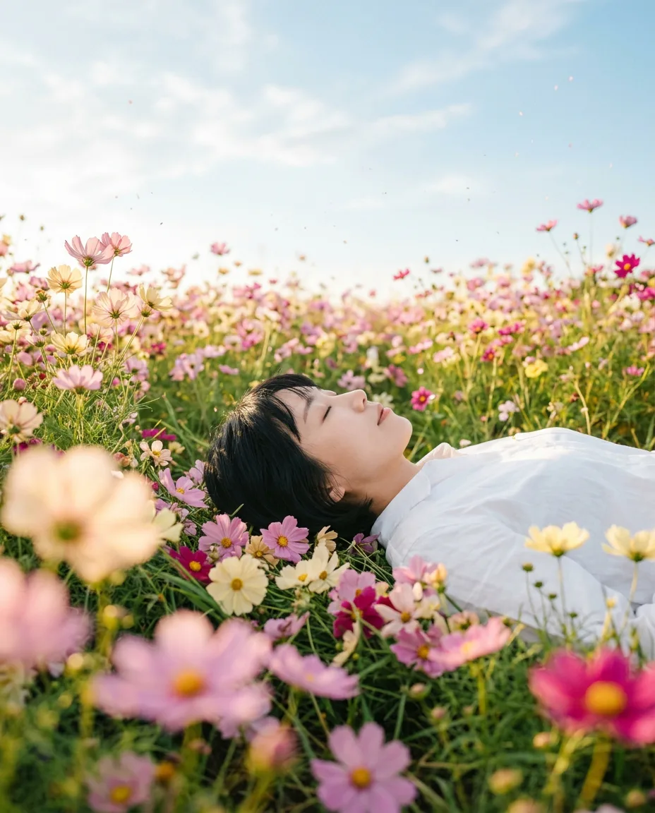 자연주의 스킨케어 비주얼 AI 생성 이미지