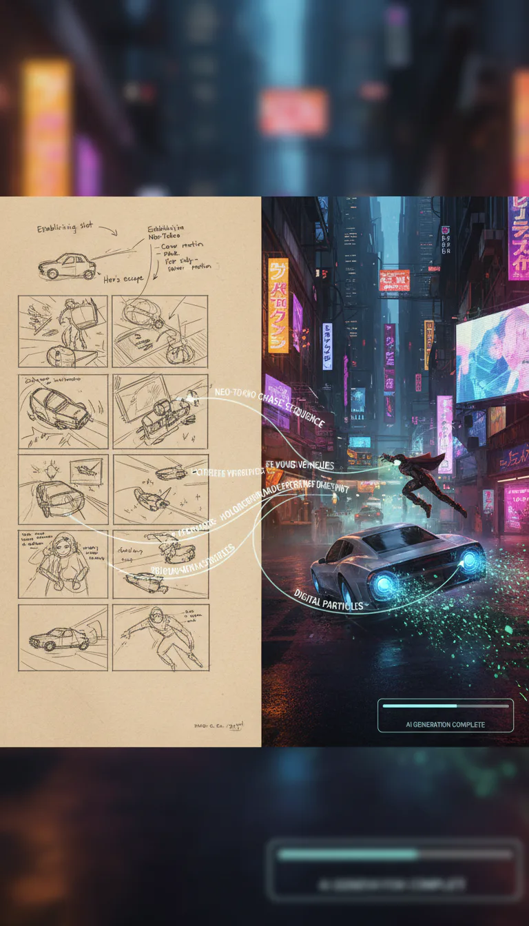 AI 영상 프롬프트는 만화 스케치처럼 디테일하게 설계해야 한다