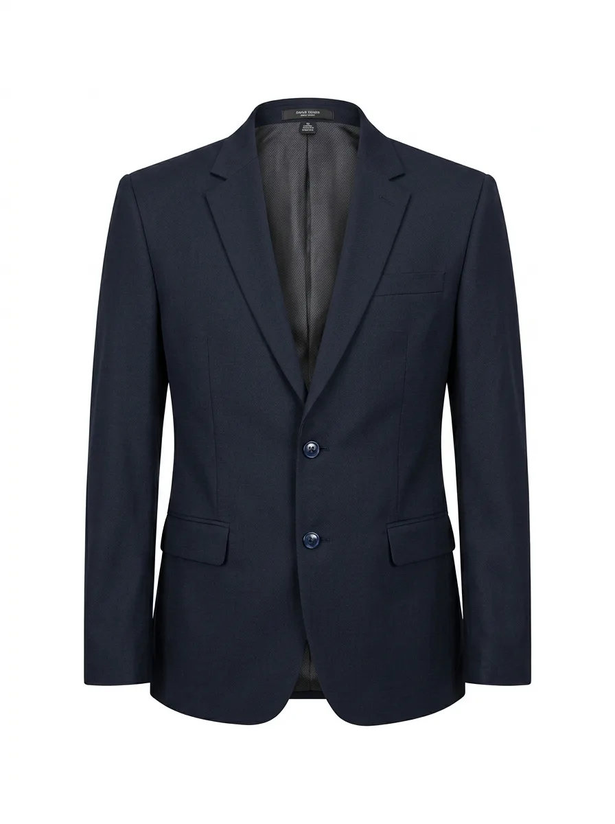 AI로 생성한 남성 테일러드 자켓 투명 마네킹 이미지