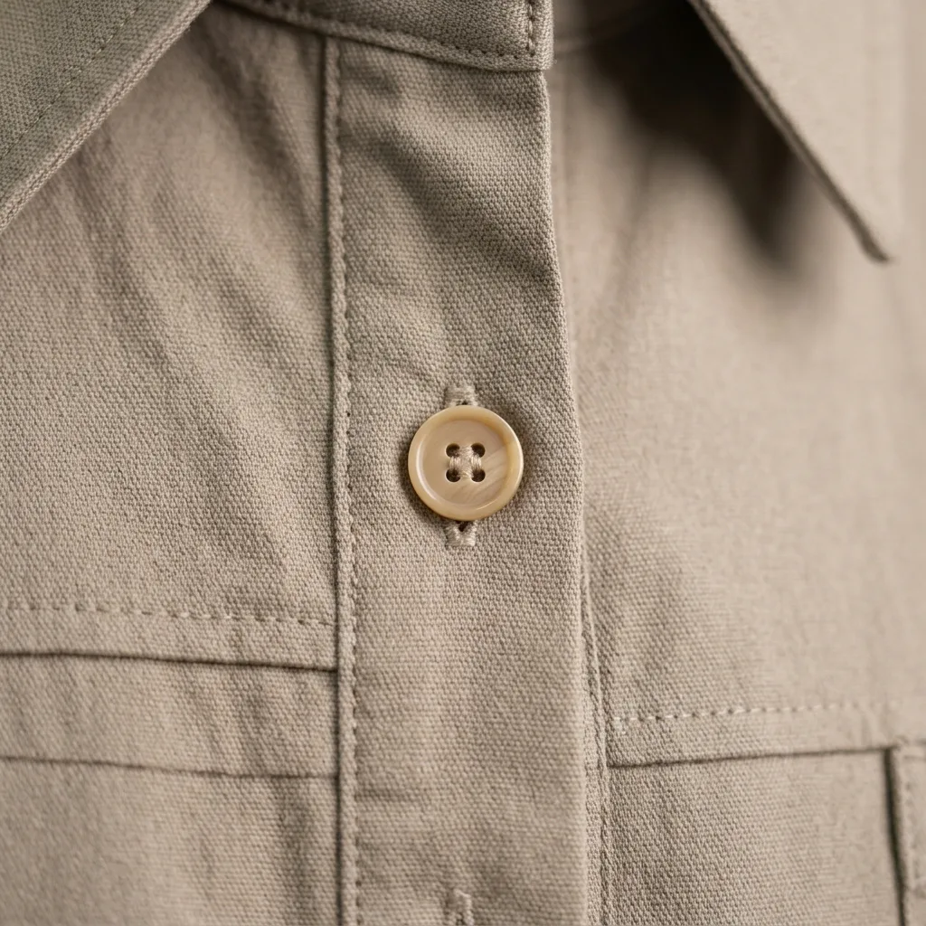 AI로 생성한 코튼 자켓 상세컷 이미지