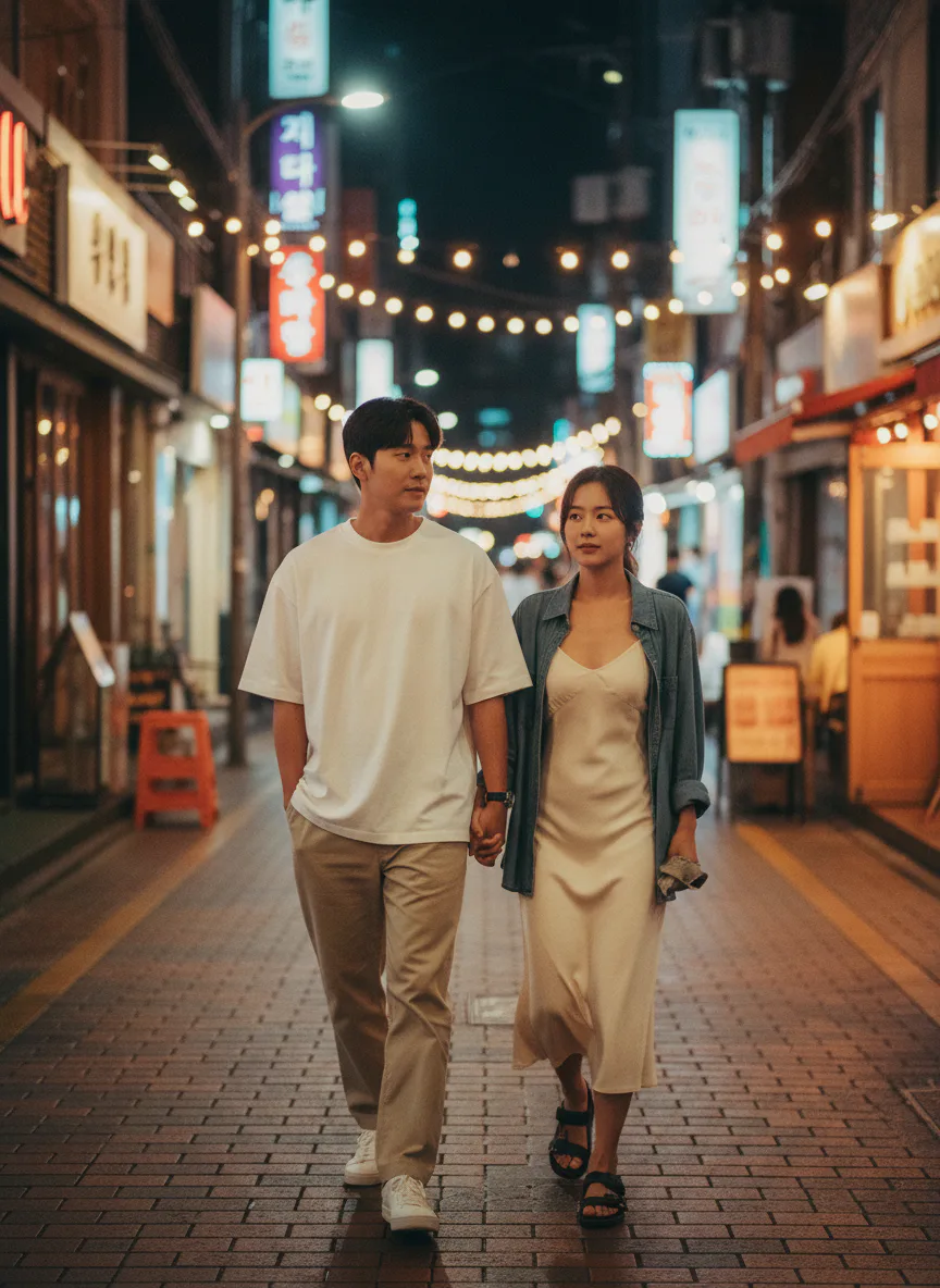 AI로 생성한 결혼정보회사·소개팅 앱 메인 비주얼 이미지