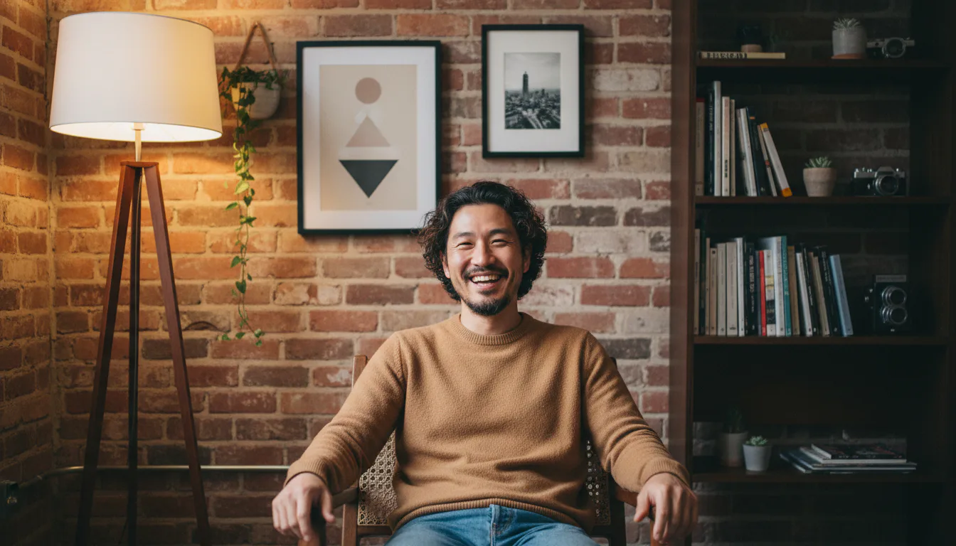 AI로 생성한 크리에이터·코치의 자기소개 페이지 이미지