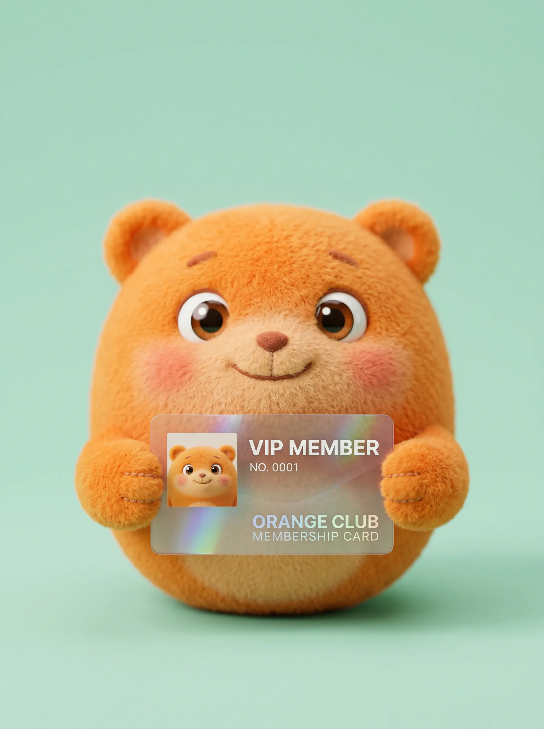 신분증 합성 AI 이미지 프롬프트로 만든 마스코트 VIP 멤버십 카드 컷