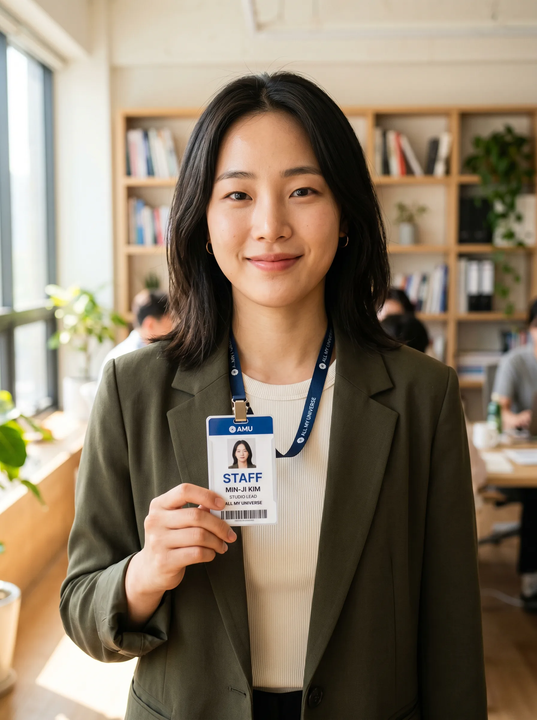 신분증 합성 AI 이미지 프롬프트로 만든 1인 브랜드 사원증 프로필 컷