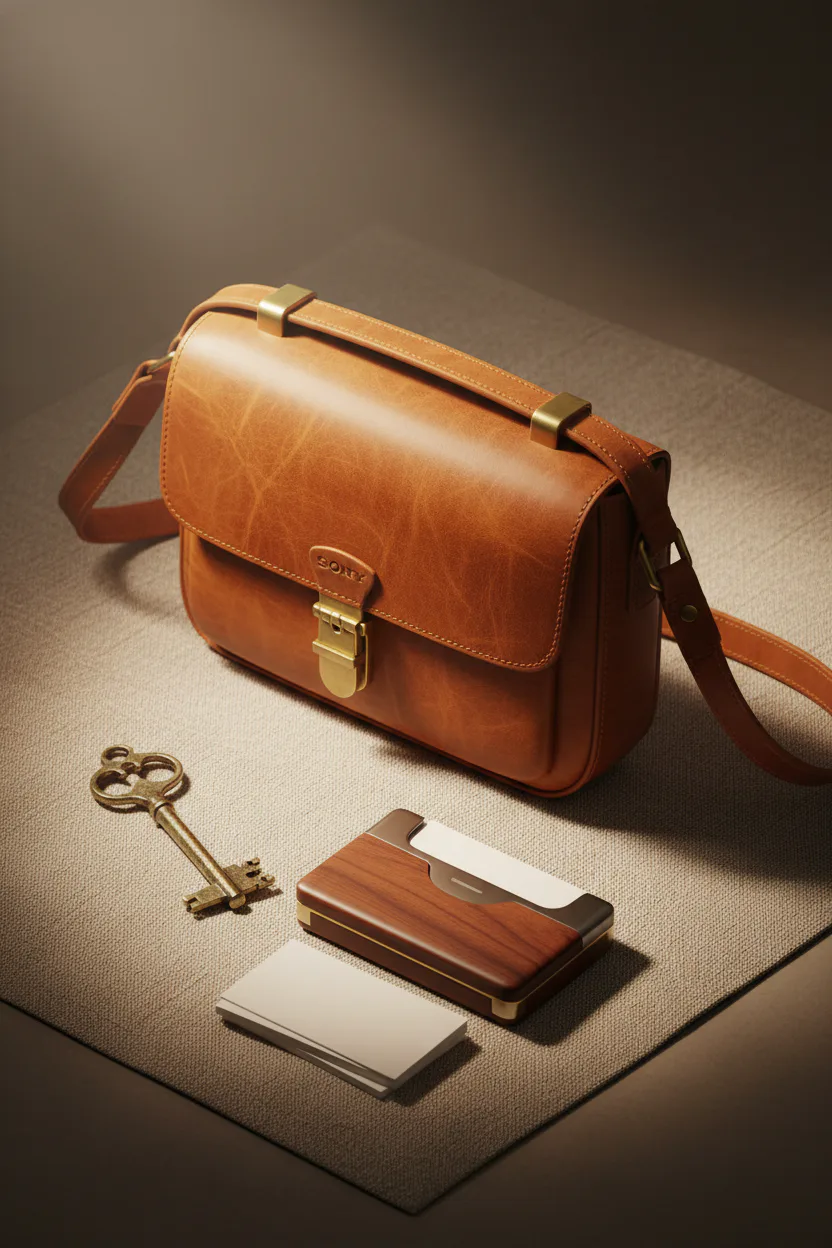 풀그레인 레더 크로스백